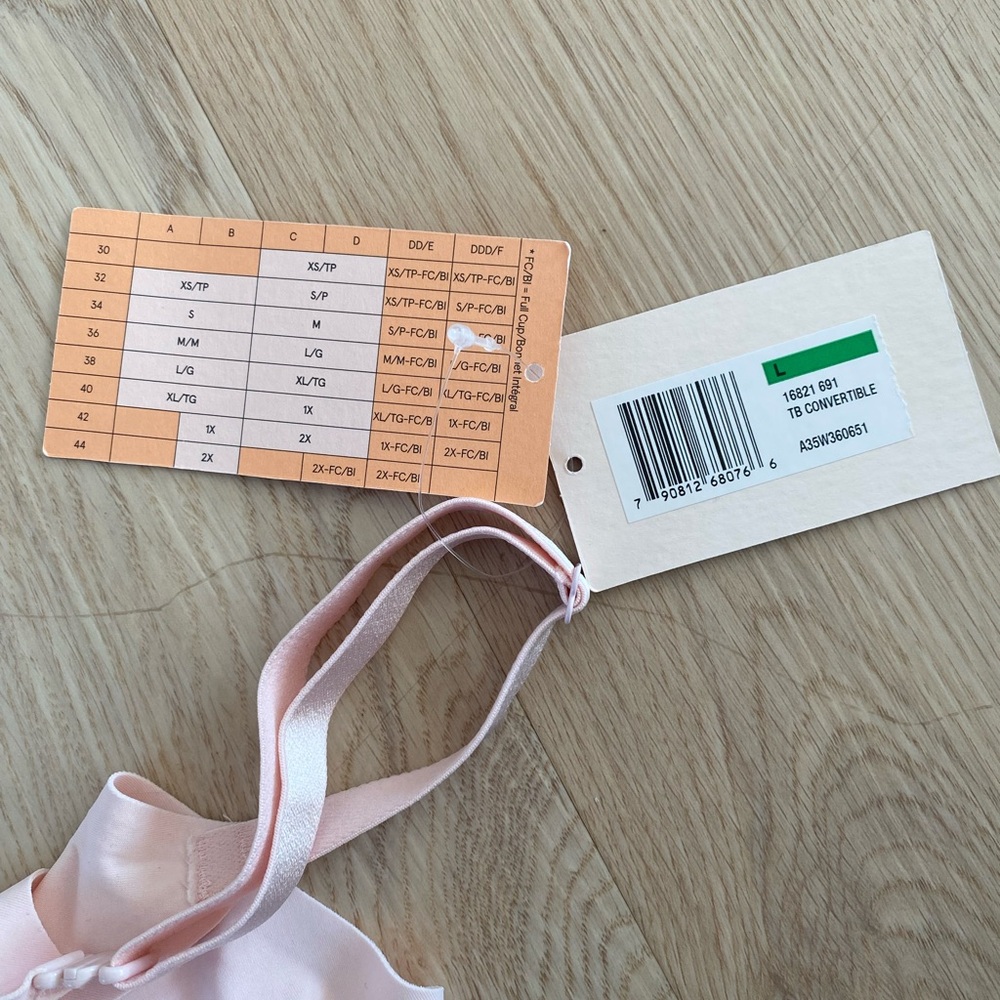 TRUE & Co True Body Bra L NWT Pink - Picture 4 of 9